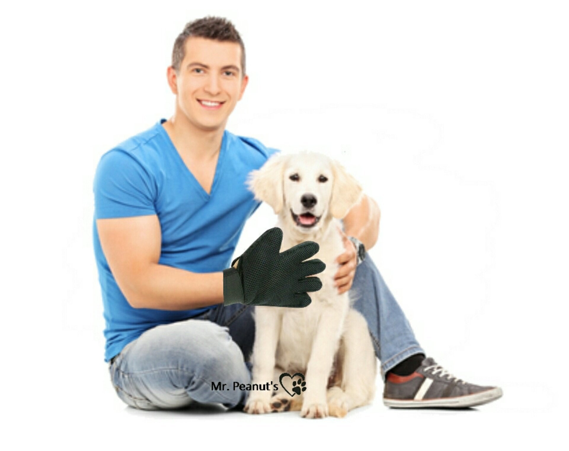 Silicone Pet Grooming Gloves (2 Pack)